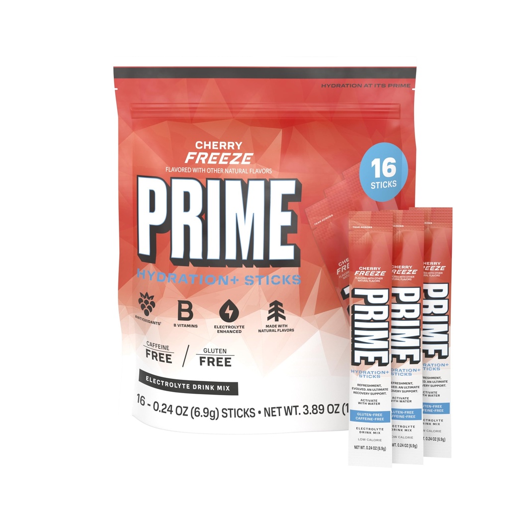PRIME HYDRATION+ Sticks Cherry Freeze 