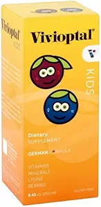 Vivioptal Kids, Liquid Multivitamin & Multiminerals συμπλήρωμα, μούρα, 8.45 Fl Oz
