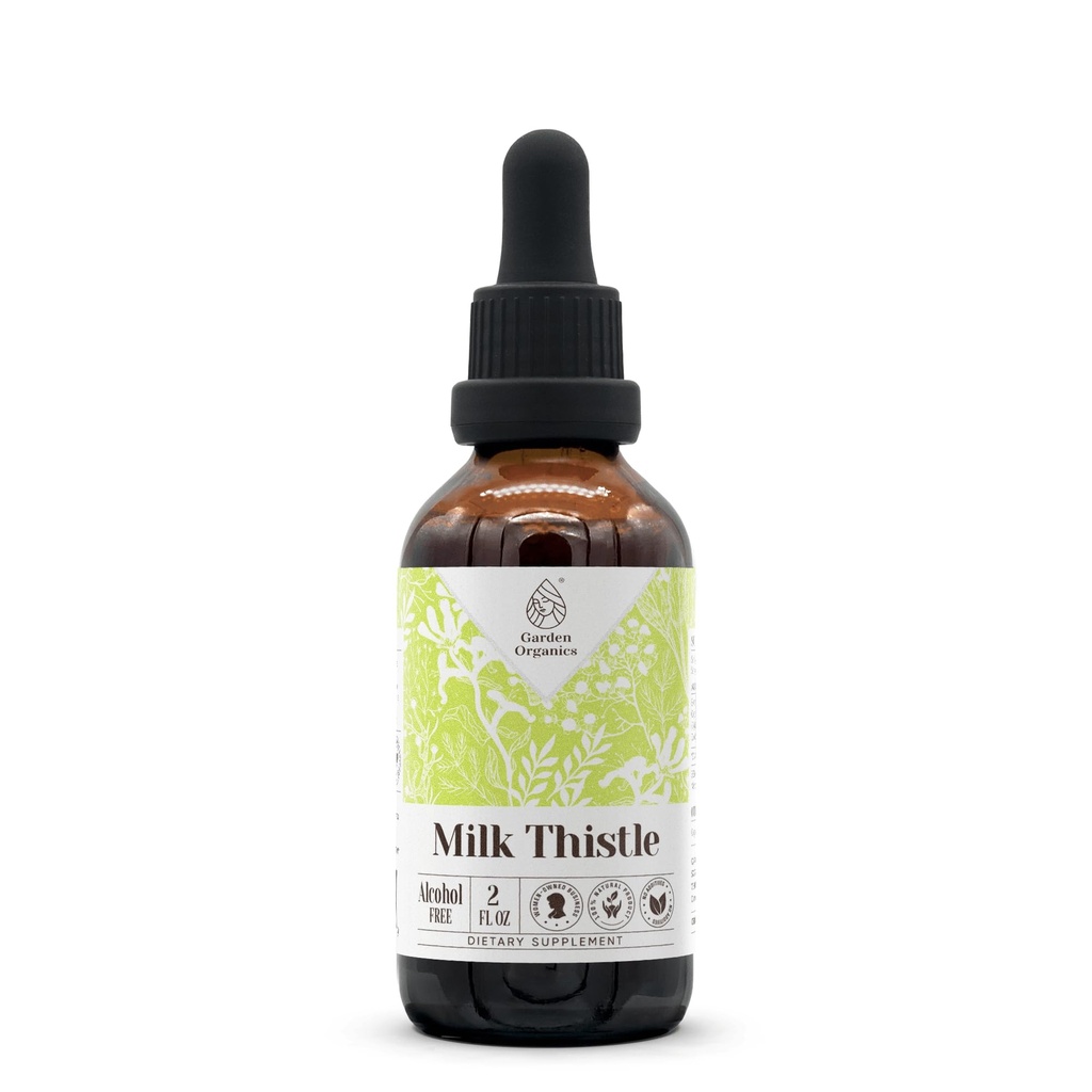 Milk Thistle Alcohol-Free Natural Tincture Extract, Immune System Booster, Liquid Drops Made from 100% (2 fl oz)