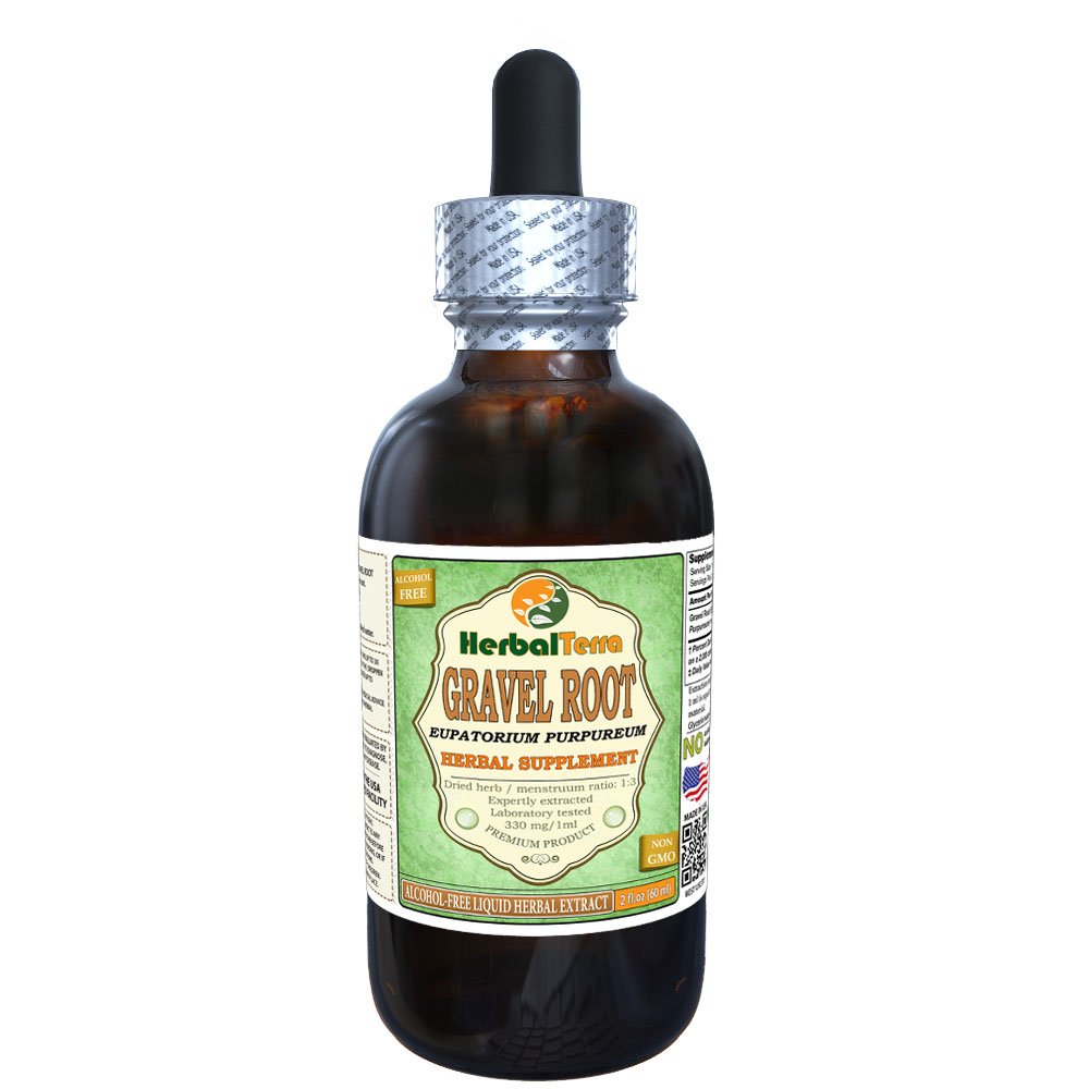Gravel Root (Eupatorium Purpureum) Glycerite, Dried Root Alcohol-Free Liquid Extract 2 oz