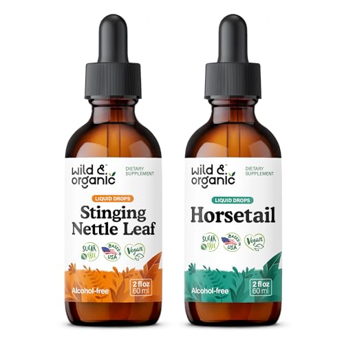 Stinging Nettle Leaf Tincture 2 fl oz & Horsetail Herb Tincture 2 fl oz