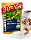 Organic Stevia Powder, High Purity Rebaudioside A (Reb A) Extract, Zero Calorie Natural Sweetener, Low Bitter Aftertaste, Sugar Free, Keto Friendly, 5.19 oz (147g)