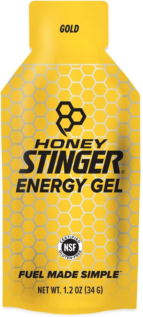 Honey Stinger Classic Energy Gel, Gold, Sports Nutrition, 1.2 Ounce (Pack of 5)