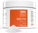 GREZ ELEC-Vital Ηλεκτρολυτές σκόνης Όχι Ζάχαρη - Ενυδατική σκόνη, Keto Ηλεκτρολυτές Δεν Ζάχαρη - Πλήρης Ορυκτή Υποστήριξη, Νάτριο, Κάλιο, Μαγνήσιο, Ψευδάργυρος - 60 Σερβιέτες