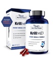 1MD Διατροφή KrillMD - Ανταρκτικής Oil Krill 3 συμπλήρωμα με Ασταξανθίνη, EPA, DHA 