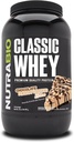 NutraBio Classic Whey Protein Powder- Full-Spectrum Amino Acid Profile - Χωρίς πληρωτικά, τεχνητά χρώματα, συντηρητικά - Χαμηλός γλυκαιμικός δείκτης - (Σοκολικό φυστικοβούτυρο, 2 Λίρες)