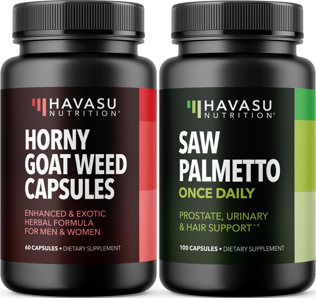 HAVASU NUTRITION Καψάκια αγριόχορτων (30 σερβιέτες) & Καψάκια Πριόνι Palmetto (100 σερβιέτες)