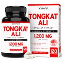 Tongkat Ali For Men (Longjack) Eurycoma Longifolia Extract 1200mg ανά υπηρεσία, 120 κάψουλες - Longjack Tongkat Ali για υποστήριξη υγείας και ζωτικότητας ανδρών - Tested τρίτο μέρος, USA Made & Non-GMO