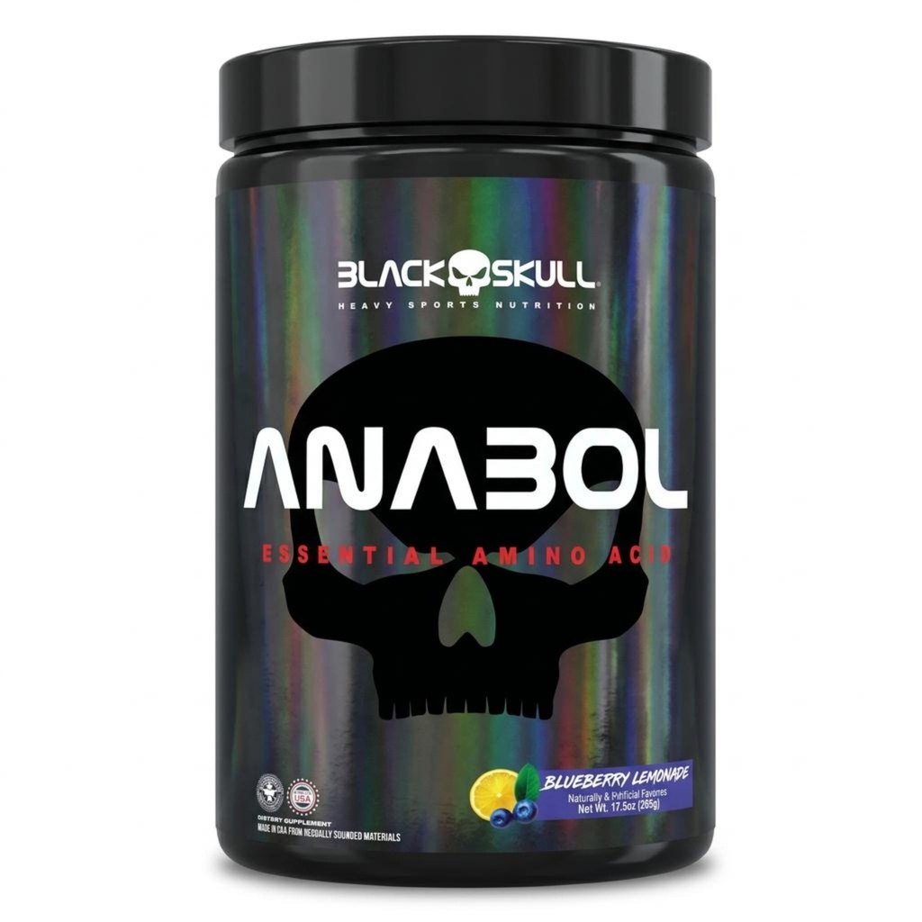 BLACK SKULL Anabol EAAs, Precision Dosed Essential Amino Acids for Muscle Recovery, Endurance & Hydration, Supports Workout Performance (30 Servings)