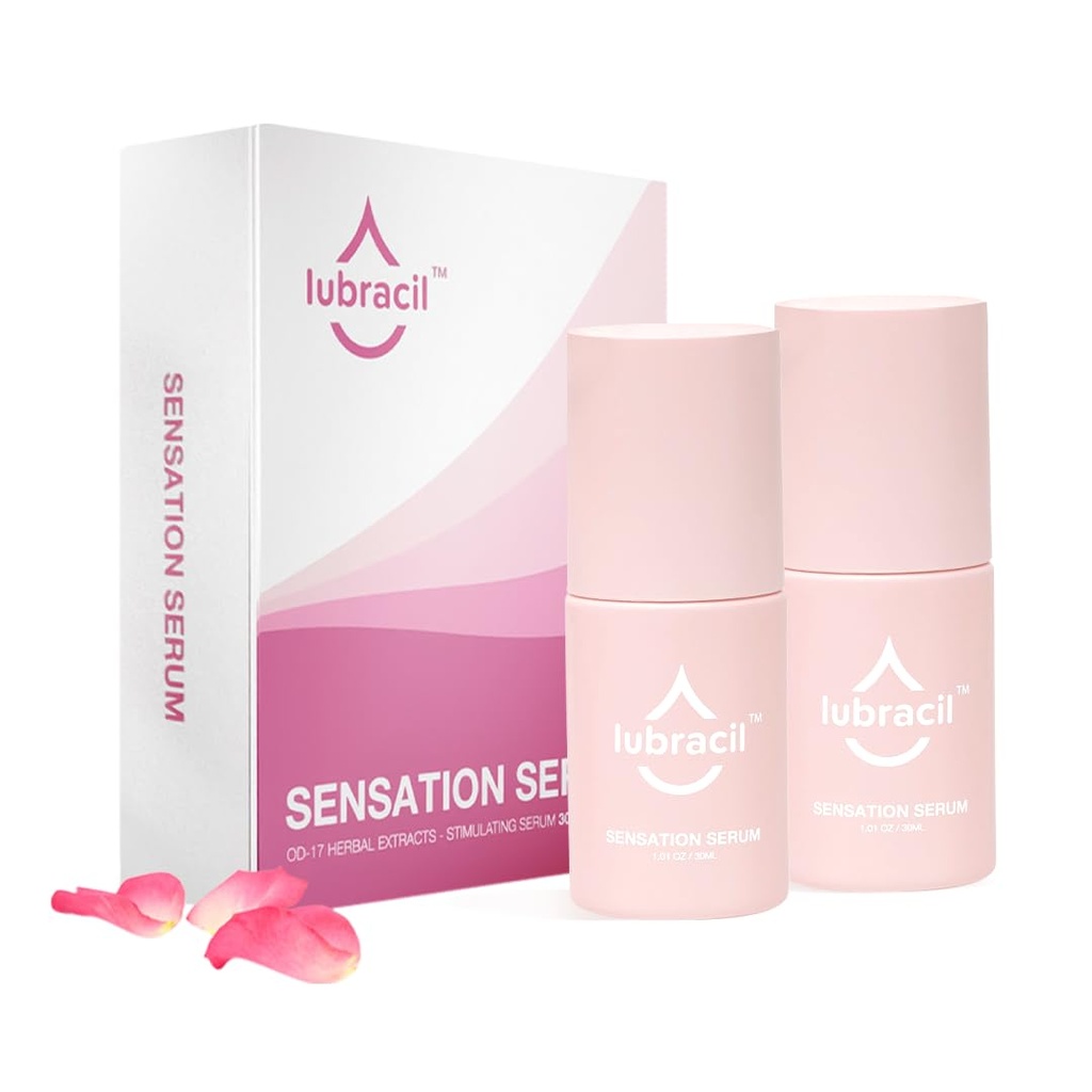 Sensation Serum for Women – Increase Passion & Drive, 30 ml-2 Pack | Lubracil Sensation Serum hydrates and softens skin, boosts intimate vitality, promotes wellness with gentle herbal extracts