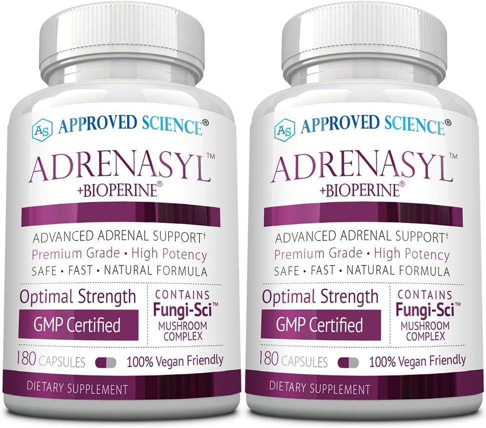 Εγκεκριμένη επιστήμη Adrenasyl - Adrenal Gland Support - 180 Count - Pack of 2