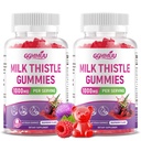 Sugar Free Milk Thistle Gummies 1000mg - Liver Support, 120 Count | 10:1 High Potency Milk Thistle Extract, Supports Daily Fat Digestion & Liver Care, Vegan Pectin Chewable, Raspberry Flavor