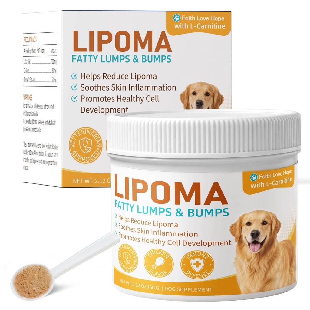 Lipoma Treatment for Dogs, Control and Prevention Fatty Tumors Naturally | with L-Carnitine & Antioxidants for Immune Health | Promotes Fat Metabolism,Vitality& Longevity | Guard Dogs Overall Wellness