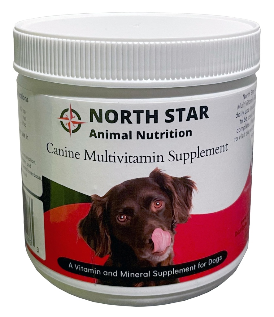 Canine Multivitamin Supplement All-in-one - 8 oz Powder for Dogs with Minerals, Vitamins, Prebiotics and Probiotics to Keep Dogs Healthy.