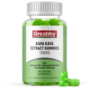 Kava Kava Gummies 1000mg ανά υπηρεσία, υποστήριξη ύπνου, φυσική γεύση λεμονιού, 60 Vegan Gummies, άγχος ανακούφιση και χαλάρωση συμπλήρωμα