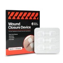 RHINO RESCUE Wound Closure Device Without Suture for Cut Care, 6pcs | Wound Closure Strips, Adhesive Bandages