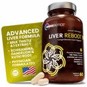 OmniBiotics Liver Cleanse Detox & συμπλήρωμα επισκευής – Μήνας γάλακτος, ρίζα δαντελίων, άλφα λιποϊκό οξύ, εκχύλισμα Artichoke, Schisandra, Silymarin – 60 κάψουλες Vegan