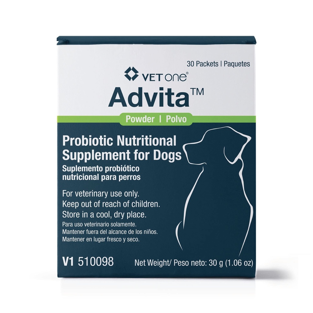 VetOne Advita Probiotic συμπλήρωμα διατροφής για σκύλους - 30 πακέτα