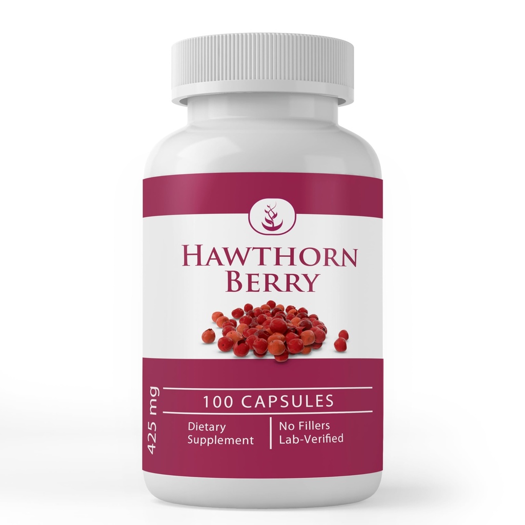 PURE ORIGINAL INGREDIENTS Hawthorn Berry, (100 Capsules) Always Pure, No Additives Or Fillers, Lab Verified