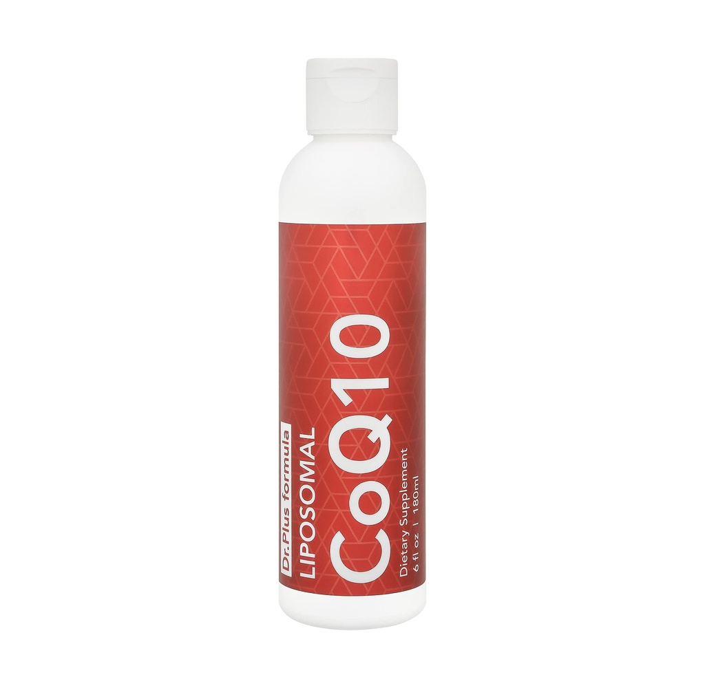 Dr.Plus Liposomal Coenzyme Q10 CoQ10 100mg, Liquid 6 fl oz, 60 Servings, Made in USA (1)