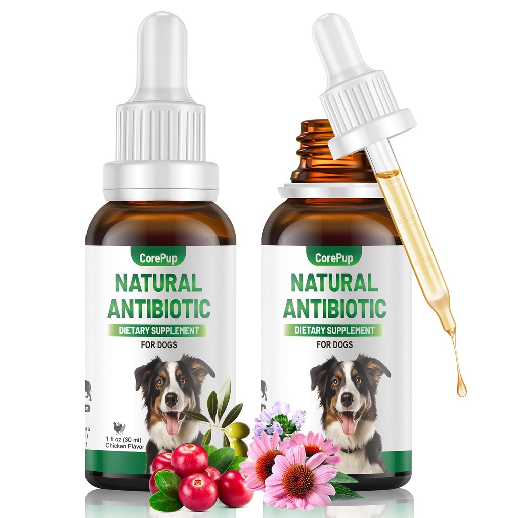 Antibiotics for Dogs,Natural Antibiotics for Dogs,Pet Antibiotic,Supplement for Urinary Tract Support, Digestion & Skin Health,Dog Allergy and Itch,Natural Herbal Supplement