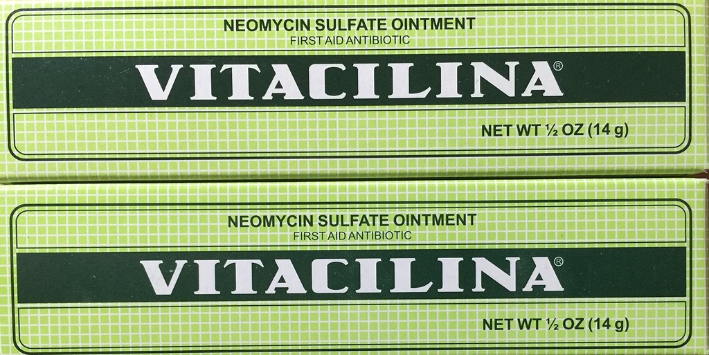 Vitacilina First Aid Antibiotic Cream, 2-pack