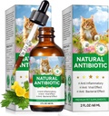Antibiotics for Cats, Natural Antibiotics for Cats, Cat Antibiotics for Infection Supports Immune & Cats Allergy Relief, Cat Multivitamin UTI Drops Natural Supplement for All Ages & Breeds-2PCS