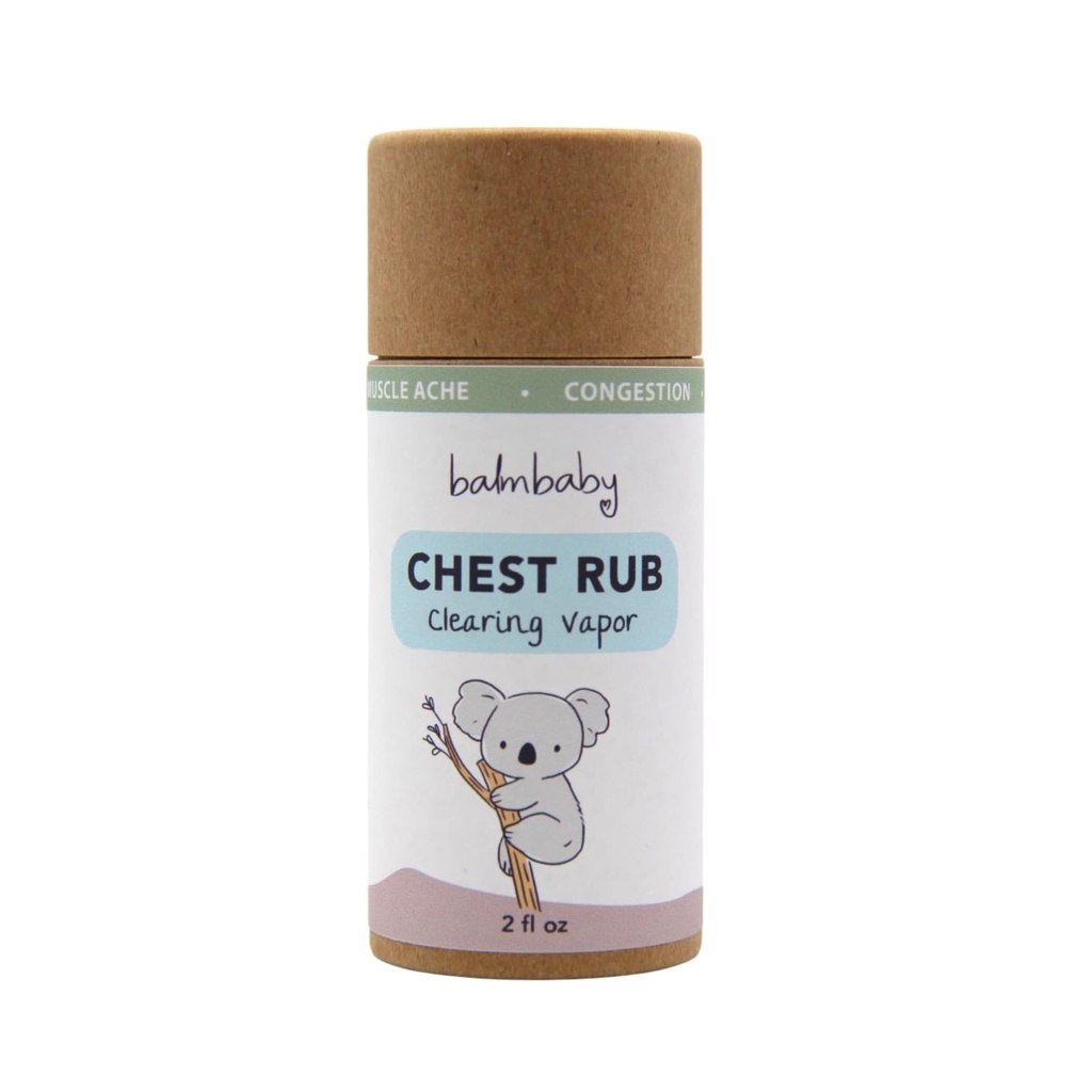 Chest Rub – Soothing Natural Chest Rub Balm with Eucalyptus and Lavender – Petroleum Free – Vegan - Safe and Effective (Eco Stick, 2oz)