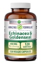 Amazing Formulas Echinacea with Goldenseal Supplement | 450 Mg | Veggie Capsules | Non-GMO | Gluten Free | Made in USA (1 Pack, 120 Count)