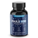 PMAX600 High Dose Pure Potassium Electrolyte Supplement 600 mg Capsules, Doctor's Blend of Types of Potassium to Support Healthy Blood Pressure, Heart, Kidneys, Bones, Muscles