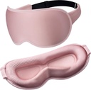 Weighted Eye Masks for Sleep, 3D Blackout Sleep Mask for Women | Zero Eye Pressure, Deep Cups; Eyelash Friendly Sleep Mask for Airplane Travel Essentials, Night Shift Nurses, Office Naps