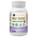 Kate Naturals Milk Thistle Tablets 450mg Per Capsule, Liver Support Supplement, Non-GMO, 60 Tablets