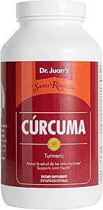 Santo Remedio Turmeric, υποστηρίζει κοινή υγεία, και υγιής φλεγμονή απάντηση στην άσκηση, χωρίς γλουτένη, χορτοφαγική, χωρίς λακτόζη, χωρίς τεχνητές γεύσεις, 270 κάψουλες, 90 εξυπηρετούν