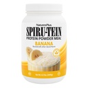 NaturesPlus SPIRU-TEIN, Banana - 4.5 lbs - Plant-Based Protein Shake - Non-GMO, Vegetarian, Gluten Free - 60 Servings
