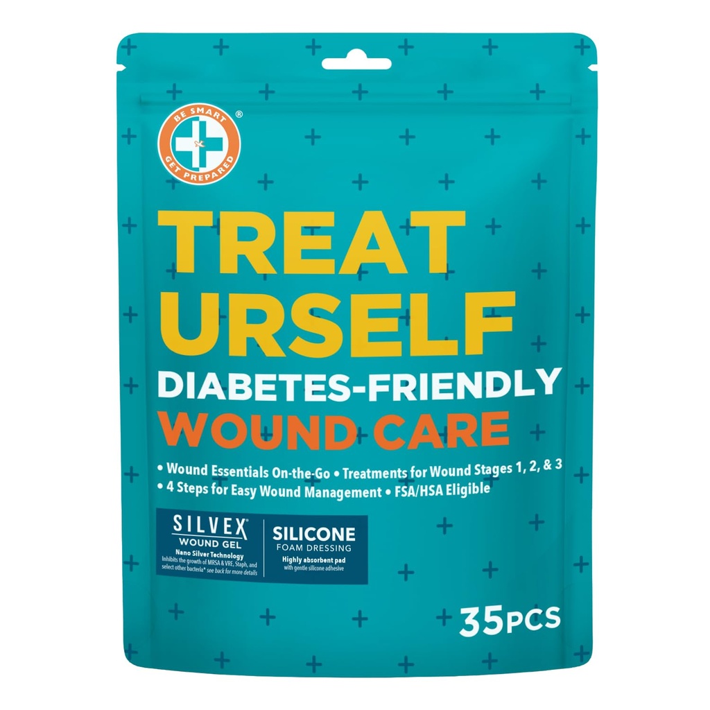 Be Smart Get Prepared Diabetes-Friendly First Aid 35pc Advanced Wound Care