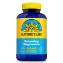 Natures Life Renewing Magnesium 500 mg - Plus Vitamin B-6 - Μυς και Νεύρα Υποστήριξη - Εργαστήριο Επαληθευμένο (180 Σερβιέτες, 180 VegCaps)