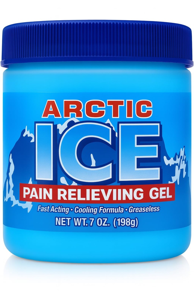 Artic Ice Pain Relieving Gel 2% Menthol Blue 7 Ounce, 1 Count | Ultimate Relief for Muscle and Neck Pain, Powerful Menthol Gel Pain Reliever, For Active Lifestyles