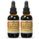 J.CROW'S® Lugol's Solution of Iodine 2% 2 oz (2 Bottle) – Premium Iodine & Potassium Iodide Liquid, Gluten & Alcohol-Free Natural Brine Extract, No Expiration - 1200 Drops