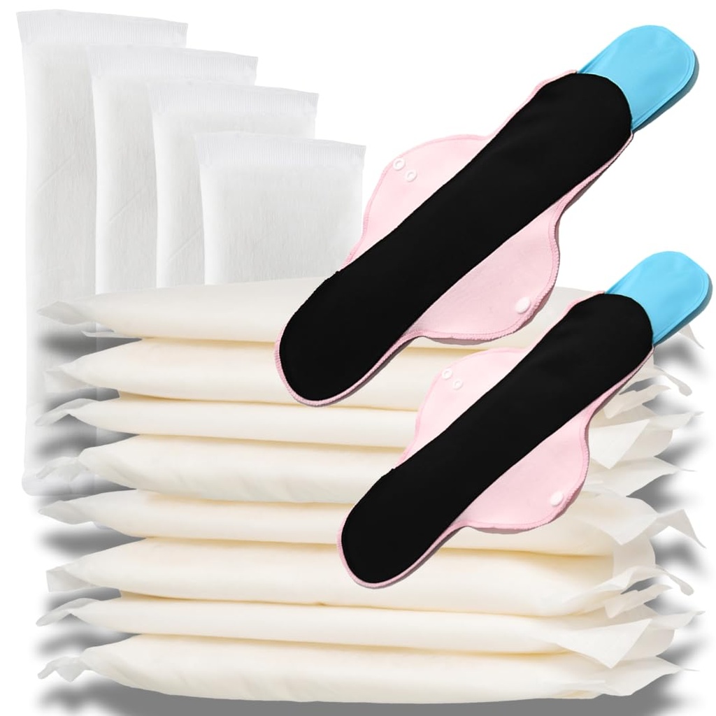 First Days Maternity - Postpartum Perineal Relief Bundle - 12 Instant Perineal Cold Packs & 2 Reusable Hot & Cold Gel Packs