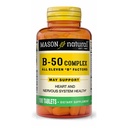Mason Vitamins Super B 50 Complex All Eleven "B" Factors Tablets, 60 Count