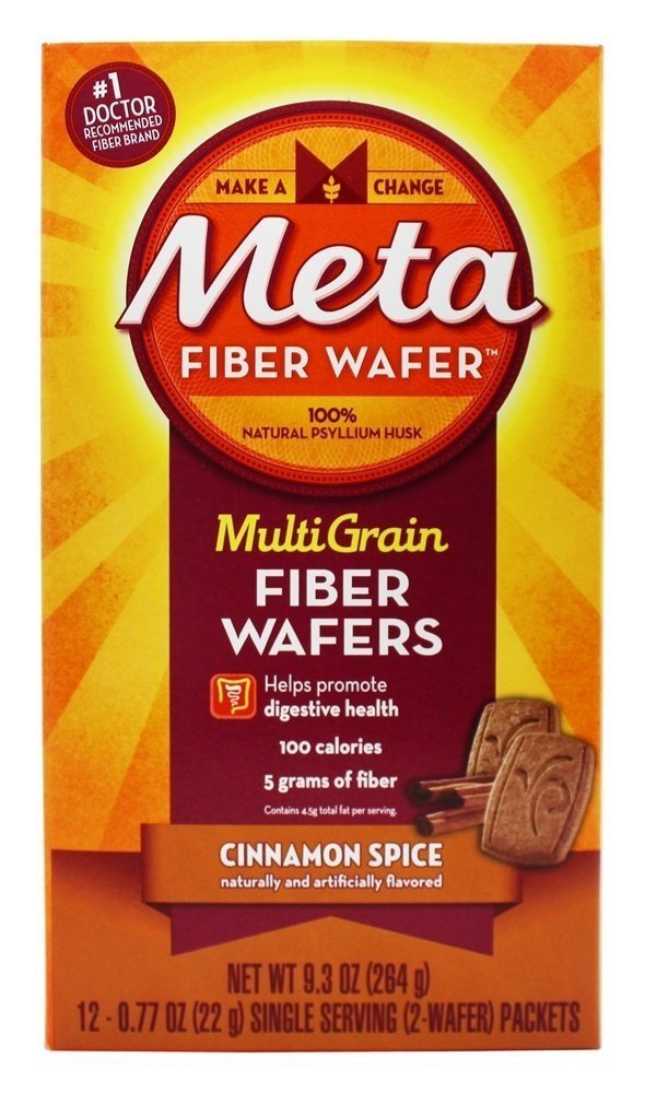Metamucil Metamucil Fiber Wafers Cinnamon 12 ea