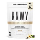 RNWY Complete Protein, 25g Yeast Protein + 5g Creatine Monohydrate, Vegan, Dairy-Free, Informed Sport Certified, Post-Workout Recovery for Endurance Athletes, Vanilla, 21 Servings