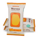Norms Big Sheets XL Hemorrhoid Wipes, Witch Hazel, Flushable, 48ct 3-Pack | At 7 by 8 inches, nearly twice the size of standard wipes, great postpartum compress, flushable, septic safe.