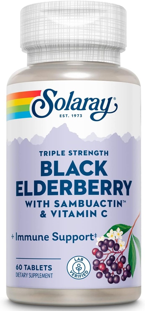 SOLARAY Triple Strength Sambuactin 1200 mg Tablets | 60 Count