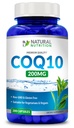 Γενόσημο Φυσική Βιταμίνη Coq10 200mg, 200 Κάψουλες, Γρήγορη Απορρόφηση - Χωρίς γλουτένη & Μη ΓΤΟ