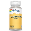 SOLARAY L-Carnitine 500 mg, Free Form Amino Acid, Lab Verified, GMP Facility, 60 Servings, 60 VegCaps