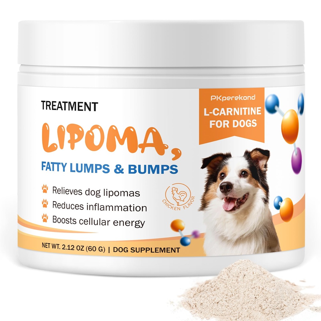 Dog Lipoma Treatment, L-Carnitine Supplement for Dogs, Helps Shrink Lumps | Fatty Bumps Naturally, Boosts Buddy Energy and Vitality, Guard Dogs Overall Wellness to Reduce Lipomas, Chicken Flavor