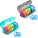 2 Pack Weekly Pill Organizer 7 Ημέρα 2 φορές την ημέρα, Sukuos μεγάλες υποθέσεις ημερήσιων χαπιών για χάπια / Vitamin / Fish Oil / Συμπληρώματα, BPA κουτί δωρεάν χάπια, εύκολο να καθαρίσει