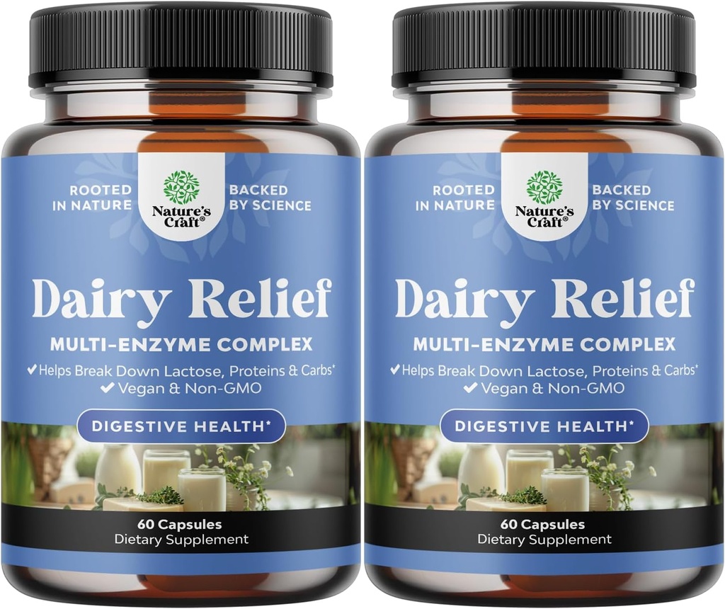 Χάπια δυσανεξίας Λακτόζης 120 Ημέρες Προσφοράς - Γρήγορος Δραστικός Γαλακτοκομικά Ένζυμα - Χάπια ανακούφισης γαλακτοπαραγωγής για την πέψη, το πότισμα, το αέριο και την πρωτεΐνη υδατανθράκων - Συμπλήρωμα πέψης για ανακούφιση δυσανεξίας στη λακτόζη