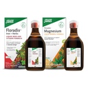 Floradix by Salus Magnesium (16.9 oz) & Iron & Herbs (23.7 oz) Bundle - Magnesium for Bone Support, Digestive Health & More* - Iron Supplement for Healthy Energy Support*